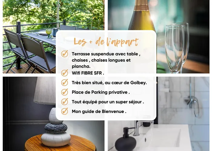 アパート Evasion Avec Terrasse Suspendue - Parking - Wifi